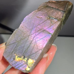 110g Rare Flashy Labradorite Slab Crystal Rough Gemstone Raw Labradorite Rough - Picture 1 of 20