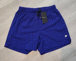 Fabletics Herren Shorts sportlich blau Laufen Medium 5 Zoll Naht ungefüttert geometrisch - Bild 1 von 9