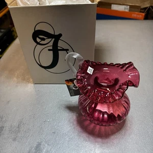 Fenton Cranberry Pitcher 1520 of 2250 W/ Original Box - Picture 1 of 8