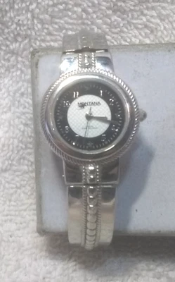 Reloj Montana Silversmiths esfera blanca negra brazalete plata occidental piezas reparación Foto 1 de 4