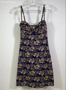 Tommy Bahama blau/marine ärmelloses Pull-Over Nylon Kleid Damen - Größe L - Bild 1 von 3