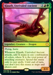 MTG FOIL Klauth, Unrivaled Ancient  - Adventures in the Forgotten Realms - Picture 1 of 1