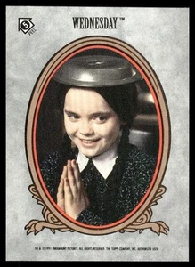 1991 Topps La Famiglia Addams - Adesivi #5 Adesivi Mercoledì - Foto 1 di 2