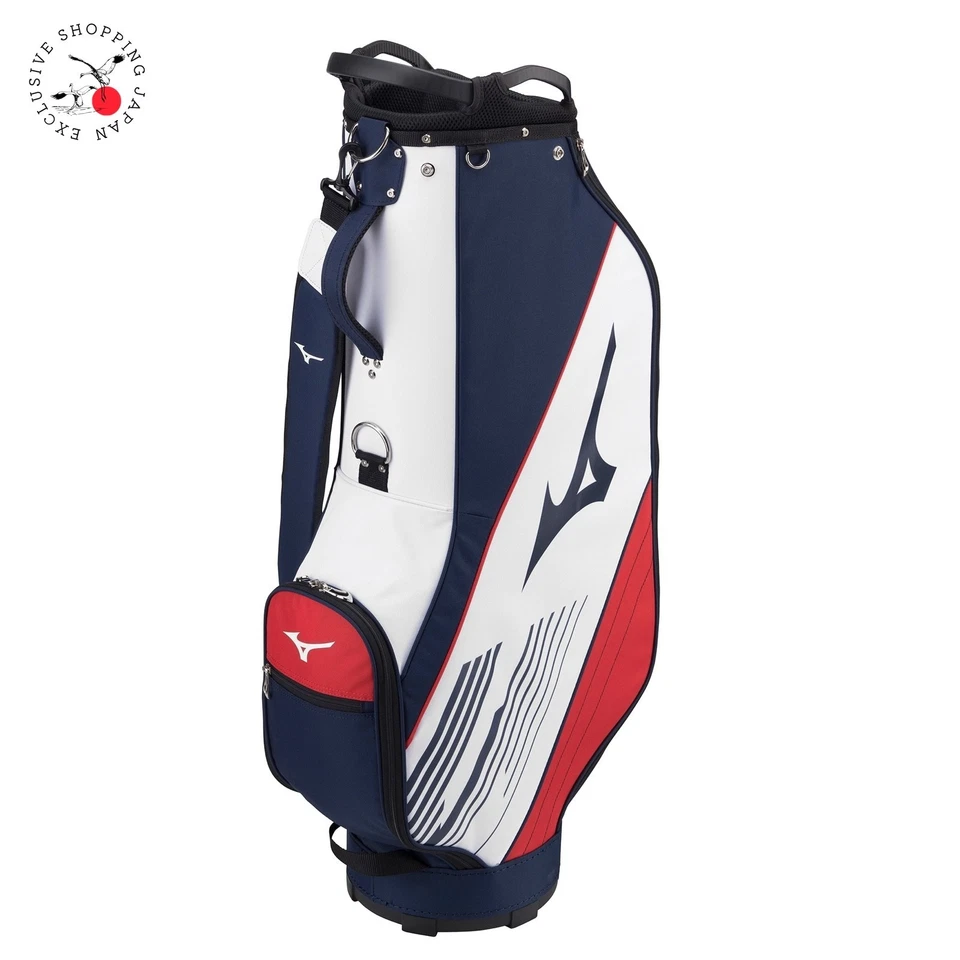 Bolsa de carro de golf MIZUNO NX.2 unisex 9" x 47" divisor de 5 vías ligero 2023 azul marino Foto 1 de 4