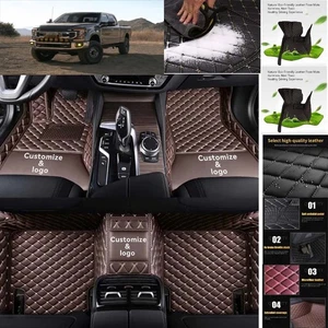 For Ford F250 Regular Cab Car Floor Mats Custom Waterproof Auto Liners Carpets - Foto 1 di 42