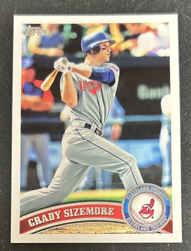 2011 Topps Grady Sizemore 棒球卡 #440 Indians of VG Corner & Edge Dings — 第 1/2 张图片