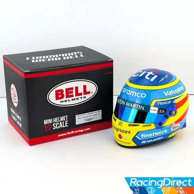 2025 Fernando Alonso Mini Helmet - 1:2 Scale - Bell F1 Aston Martin - 4100422 - Image 1 of 4