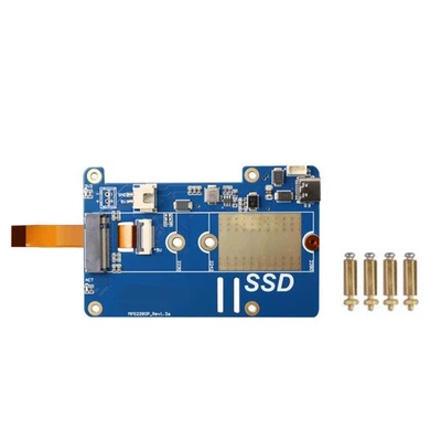 MPS2280P PCIE M.2 NVME SSD HAT+FPC-Kabel für  5, Unterstützt 2280 2230 22426236 - Bild 1 von 4