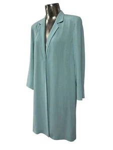 Premier Collection Jacket Coat Size 20 NEW Womens Aqua Blue Long EU48 RRP £49* - Picture 1 of 12