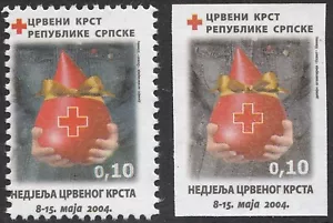 Bosnia Serbian 2004 ☀ TBC Red Cross ☀ MNH (**) - Picture 1 of 1