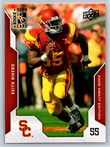 2008 Upper Deck Draft Edition Keith Rivers Rookie Green Parallel RC #59 - Picture 1 of 2