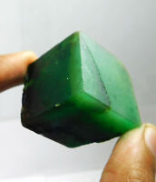 Details about 252.50 Ct Colombia Green Emerald Cube Shape Loose Gemstone