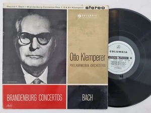 SAX 2408 UK LP Columbia ED1 Klemperer Bach Brandenburg Concertos Blue/Silver 1st - Picture 1 of 4