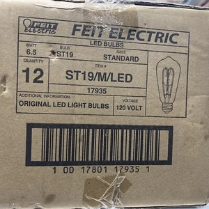 12 packs Feit Electric Uses 6.5W  ST19 - Picture 1 of 5