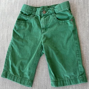 2011 GYMBOREE BOYS Golf Pro Twill 5-Pocket Long Jean Shorts 5T 5 Yrs Grass Green - Picture 1 of 4