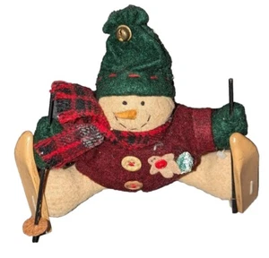 Russ Berrie & Co ~ Skiing Snowman Plush ~ Judy Lynn Collection ~ Handcrafted  - Picture 1 of 11