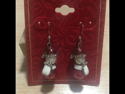 Pendientes colgantes Macy's Holiday Lane Santa nuevos con etiquetas Foto 1 de 4