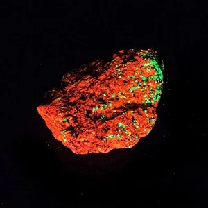1 Pfund 2,7 Unzen - fluoreszierendes Display Willemit, Calcit, Franklinit - Franklin, NJ (4) - Bild 1 von 6