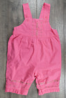 Baby Girl Clothes Vintage Carter's 3 Month Playful Pink Overalls Outfit