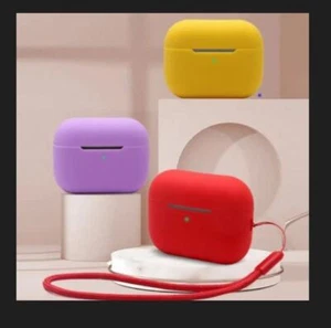Silikon Schutzhülle AirPods Pro 2 Case Soft Case Cover mit Lanyard Skin Stabil - Bild 1 von 12