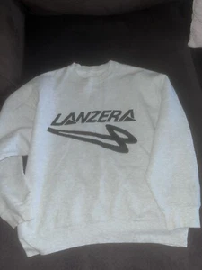 Rare Vintage 90s LANZERA Tiempo Premier Crewneck Sweatshirt Made In USA Medium - Picture 1 of 4