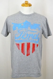 Camiseta Ford Motor Company Americana Usada Escudo Gráfico Luz Gris Hthr Nueva con Etiquetas - Imagen 1 de 2