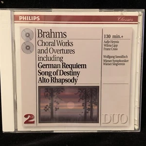BRAHMS Choral Works, Overtures, Haydn Var. - SAWALLISCH, Vienna - PHILIPS 2CD - Picture 1 of 4