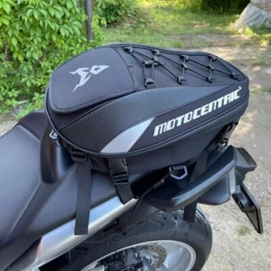 Waterproof Motorcycle Tail Bag 37L Tool Box Rear Seat Bag Rider Backpack - Picture 1 of 10