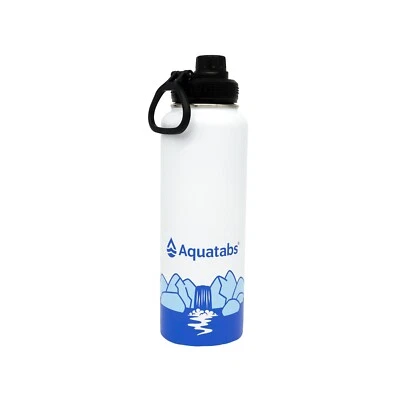 Aquatabs Insulated Stainless Steel 40 oz Water Purifier Water Bottle - Image 1 of 4
