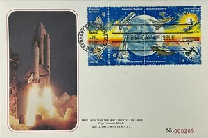 Provinedence Mint 1919A Space Achievements All 8 Stamps Space Shutttle  - Picture 1 of 3