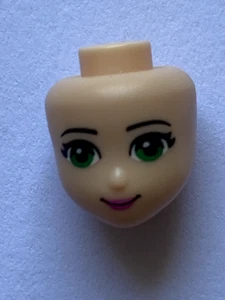 LEGO Light Nougat Friends Thin Black Eyebrows Green Eyes 98704 dp013 frnd029 - Picture 1 of 1
