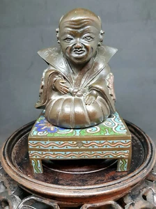 1800 JAHRHUNDERT CHINESISCHE MING-DYNASTIE BRONZE CLOISONNE CRICKET KÄFIG  - Bild 1 von 11