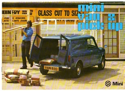 BL Mini Van & Pick-Up 1976-1979 UK Market Sales Brochure 850 & 1000 - Image 1 of 3