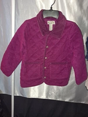 Abrigo de granero polar frontal a presión The Children's Place niñas granate talla 6x7 Foto 1 de 4