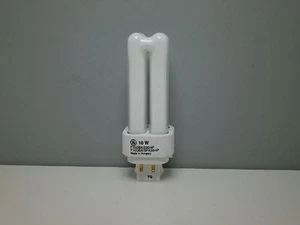 (2) GE 12877 F10DBX/830/4P SPX30 Compact Fluorescent Lamp Bulb 10W 3000K 4-Pin - Picture 1 of 5