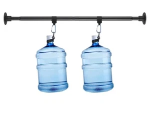 Heavy Duty Shower Curtain Rod 2 Pack - 29-50” Telescopic splicing connect Black - Picture 1 of 7