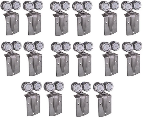 (8) sets National Mfg N112-102 2 pack Barn Door Trolley Hanger Rollers Cover