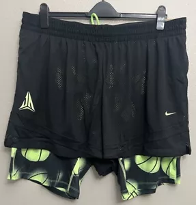 Nike Ja Morant 2 In 1 Basketball Shorts Mens Size XXXXL Tall FQ1022 010 4XLT New - Picture 1 of 8