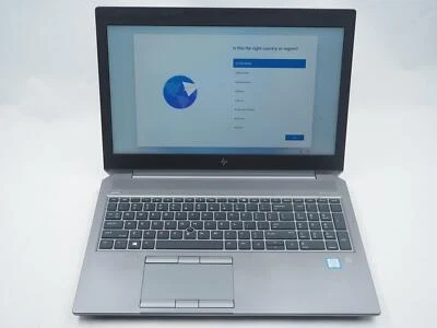 HP ZBOOK 15 G5 15.5" Intel Core i7-8850H 2.60GHz 32GB RAM 512GB NVMe - Image 1 of 4