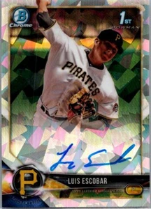 2018 Bowman #CPA-LE Luis Escobar Chrome Prospect Autographs Atomic #/100 - Picture 1 of 2