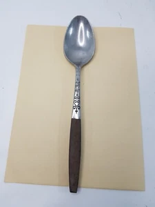1 Mid-Century Interpur Japan Teaspoon Canoe Muffin Vintage Flatware Spoon - Picture 1 of 6