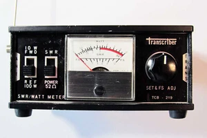 VINTAGE Japan TCB-219 Transcriber Electronics SWR / WATT Meter - Picture 1 of 3