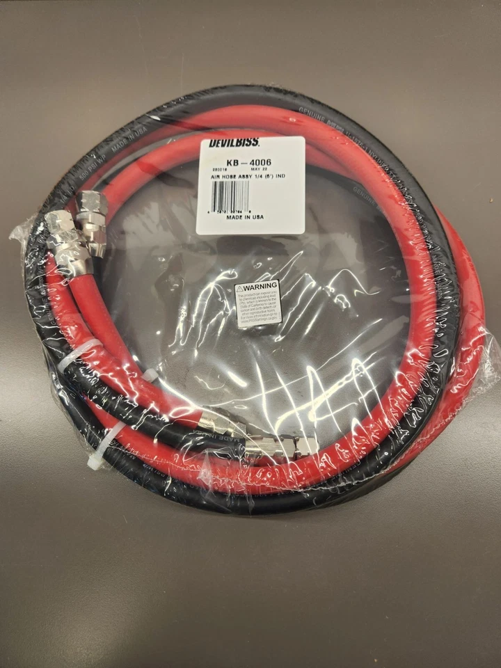 Conjunto de manguera Devilbiss KB-4006 - aire y fluido - 6' Foto 1 de 1