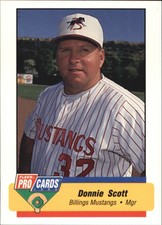 1994 Billings Mustangs Fleer/ProCards #3685 Donnie Scott MG