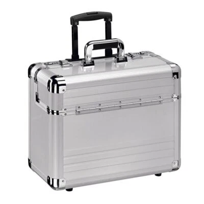 ALUMAXX Reisekoffer OMEGA Pilotenkoffer Trolley 48 x 23 x 38,5 cm Silber - Bild 1 von 2