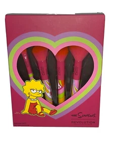 Nuovo con scatola Special Edition Revolution The Simpsons Summer of Love Set 4 pz spazzole trucco - Foto 1 di 2