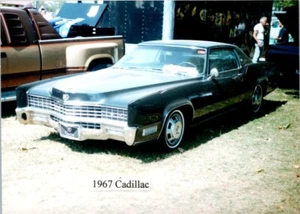 1967 Cadillac Eldorado black auto car show photo 3.5x5 FREE SHIPPING - Picture 1 of 2
