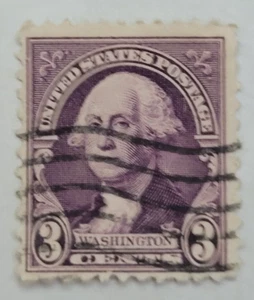 VINTAGE ~ U.S. Postage Stamp ~ George Washington ~ Three Cent (3¢) Violet - Z17 - Picture 1 of 6