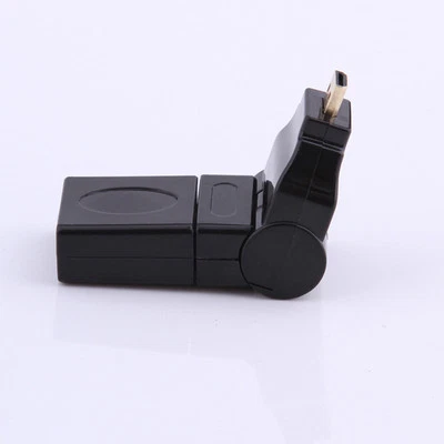 Micro HDMI Male to HDMI Standard Female 360° Swivel Angle Adapter Converter - Image 1 of 4
