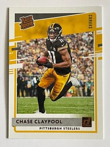 2020 Panini Donruss Steelers Chase Claypool Rated Rookie Canvas #327 - Picture 1 of 2